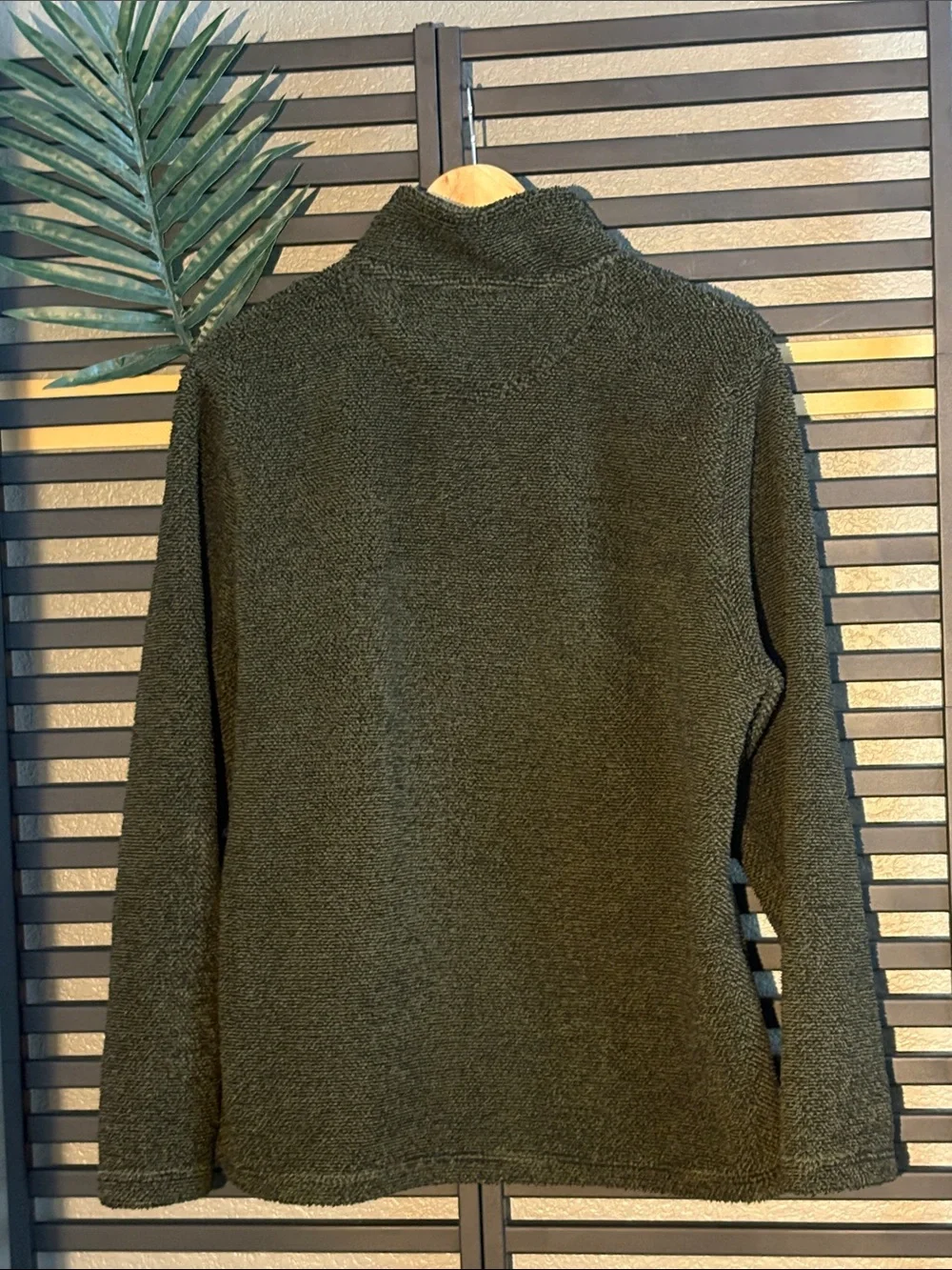 Telluride Men's Olive Half-Zip Sweater Pullover